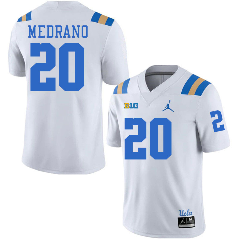 Kain Medrano UCLA Jersey,UCLA Bruins #20 Kain Medrano Jersey Youth College Football Uniforms-White